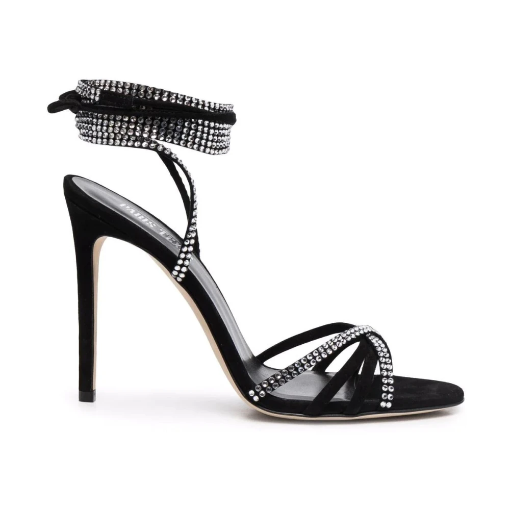 Paris Texas High Heel Sandals, Female, 3 Uk, Holly Nicole Lace-Up Sandal Black