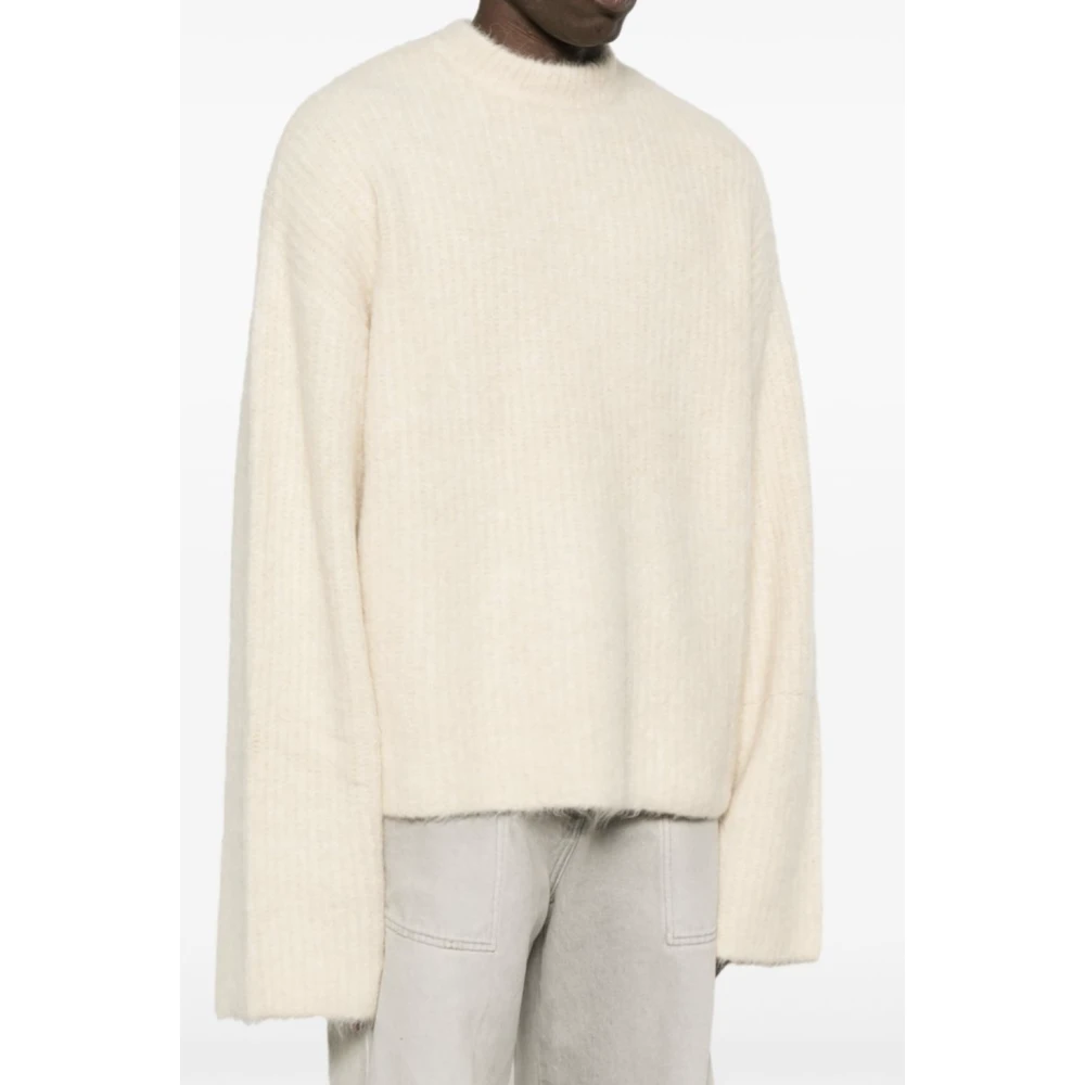 Entire Studios Vanilla Gebreide Crew Beige Heren