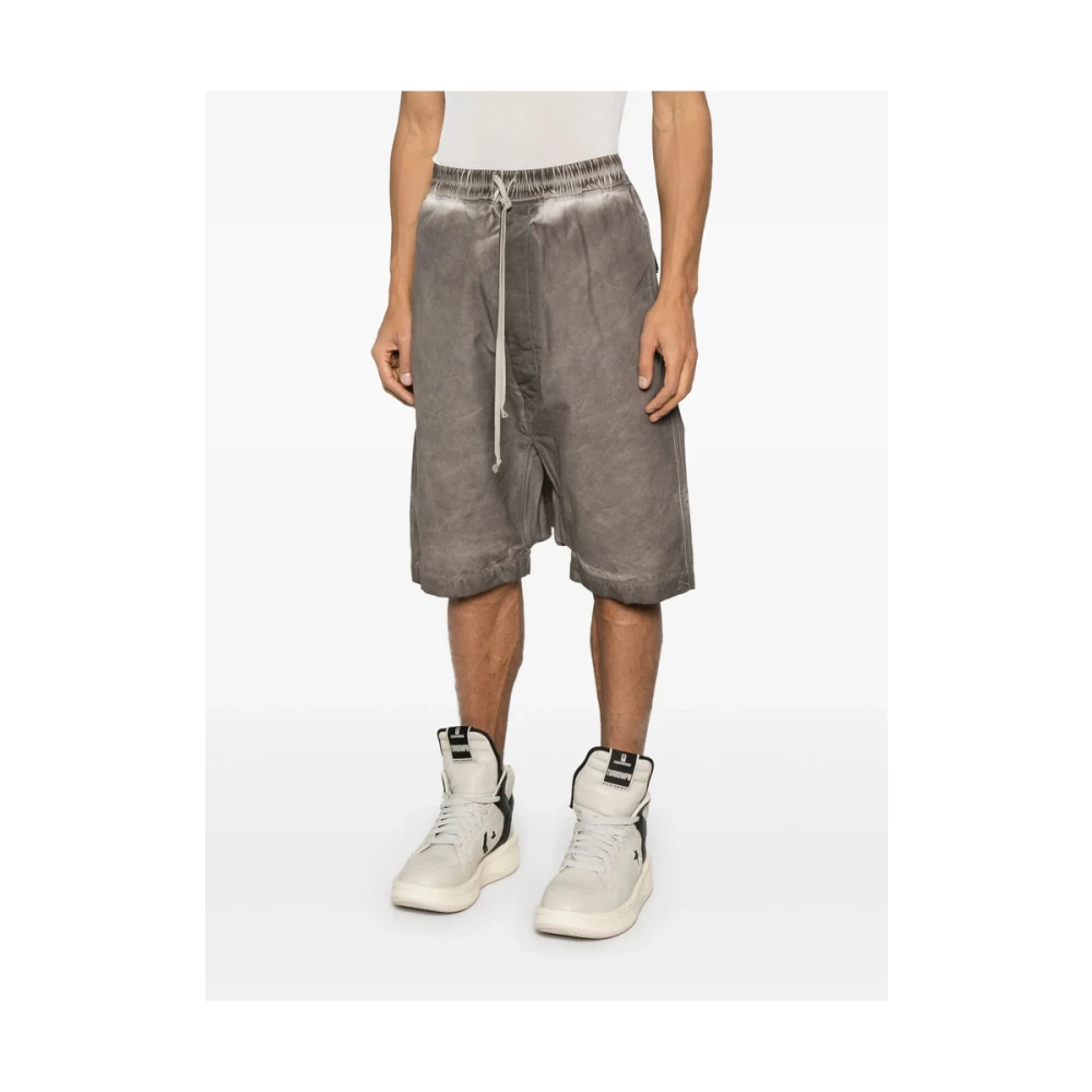 Rick Owens Donkere Schaduw Elastische Trekkoordbroek Gray Heren