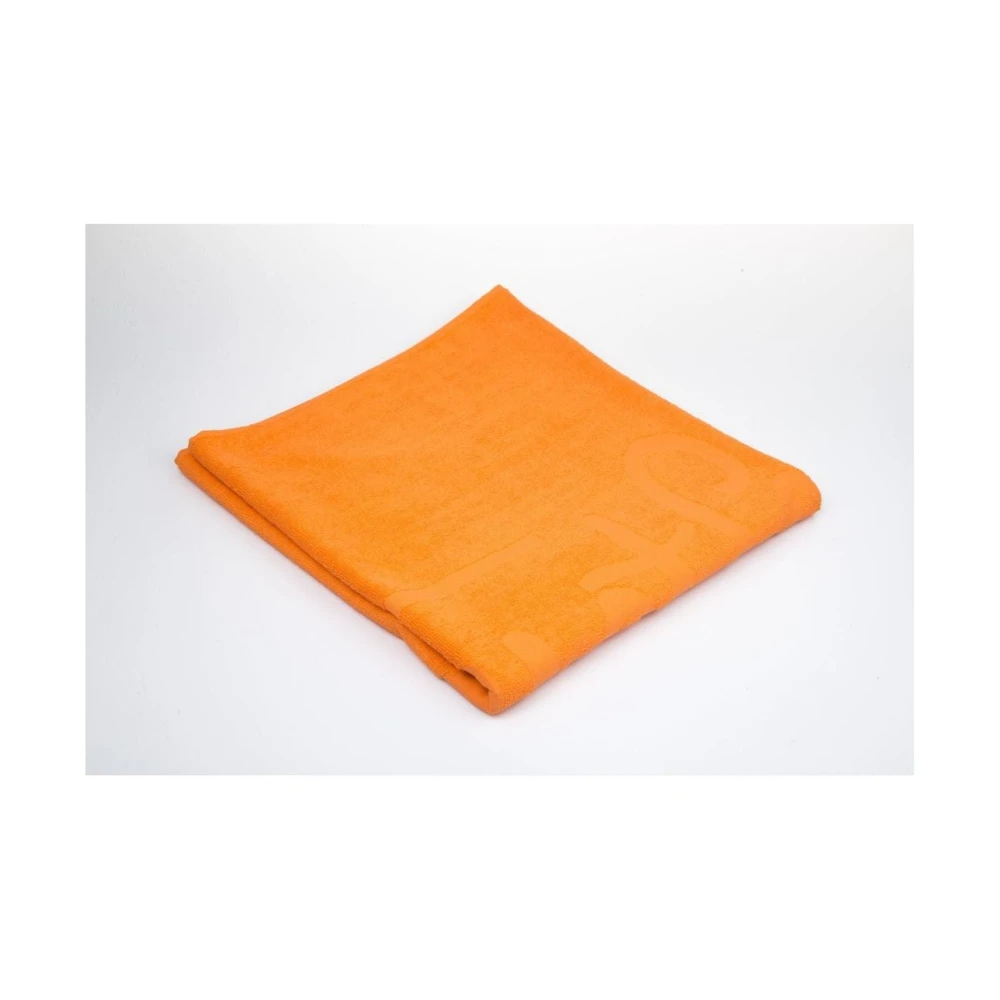 Just Cavalli Monocolore Logo Strandhanddoek Orange Heren