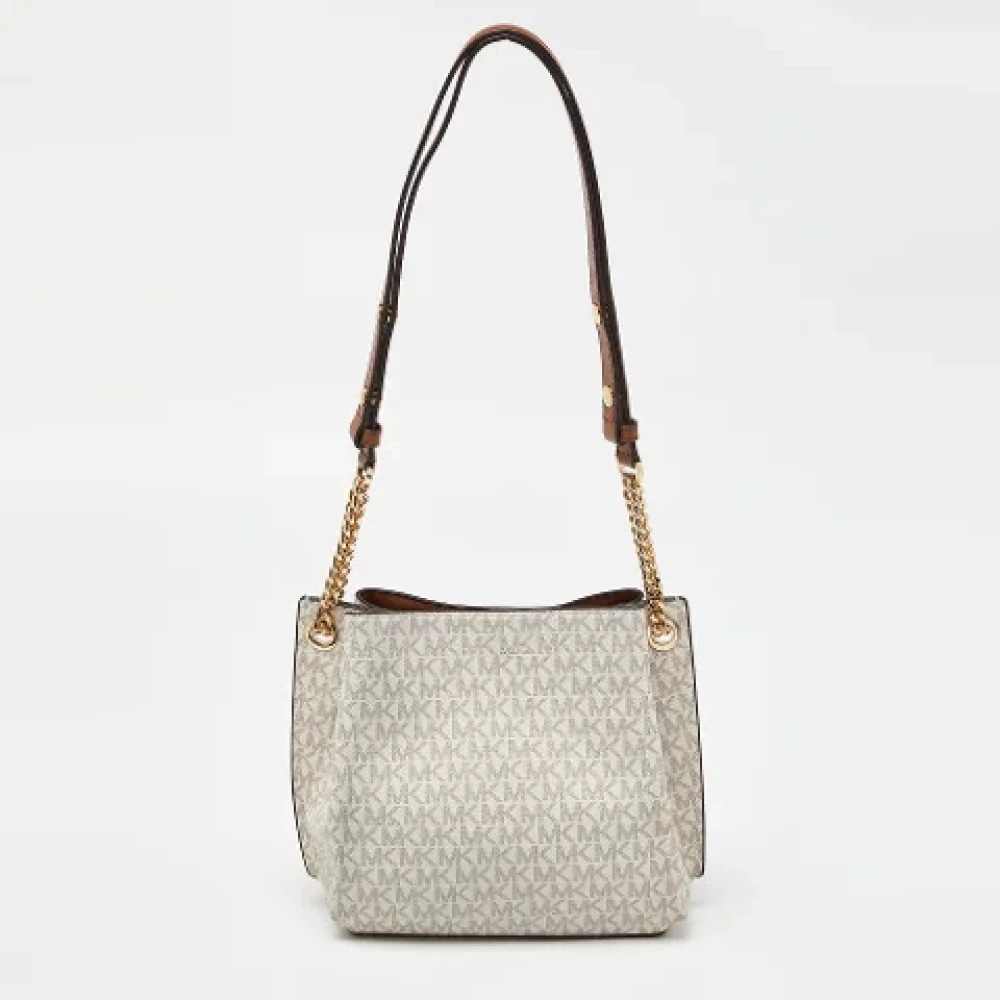 Michael Kors Pre-owned Coated canvas crossbody-bags White Dames