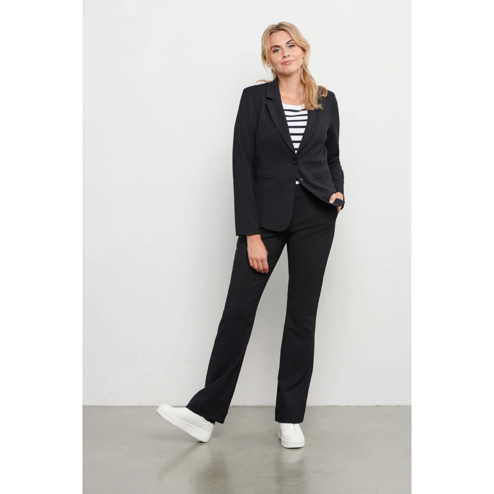 &Co Woman Top zonder mouwen Zomerse stijl Black Dames