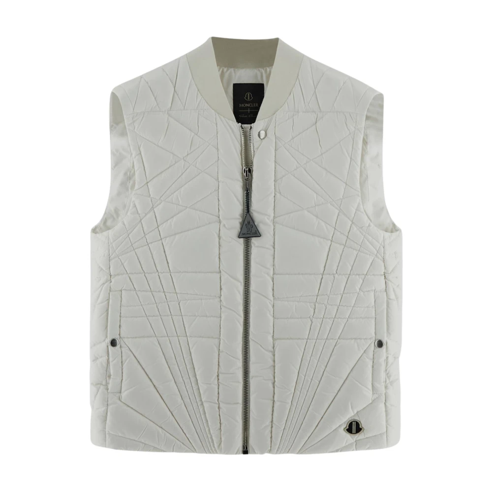Moncler Vluchtvest in polyester White Heren
