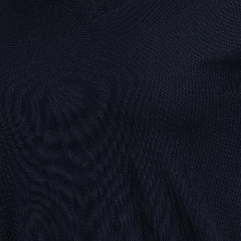 Prada Kortemouw wollen trui marineblauw Blue Dames