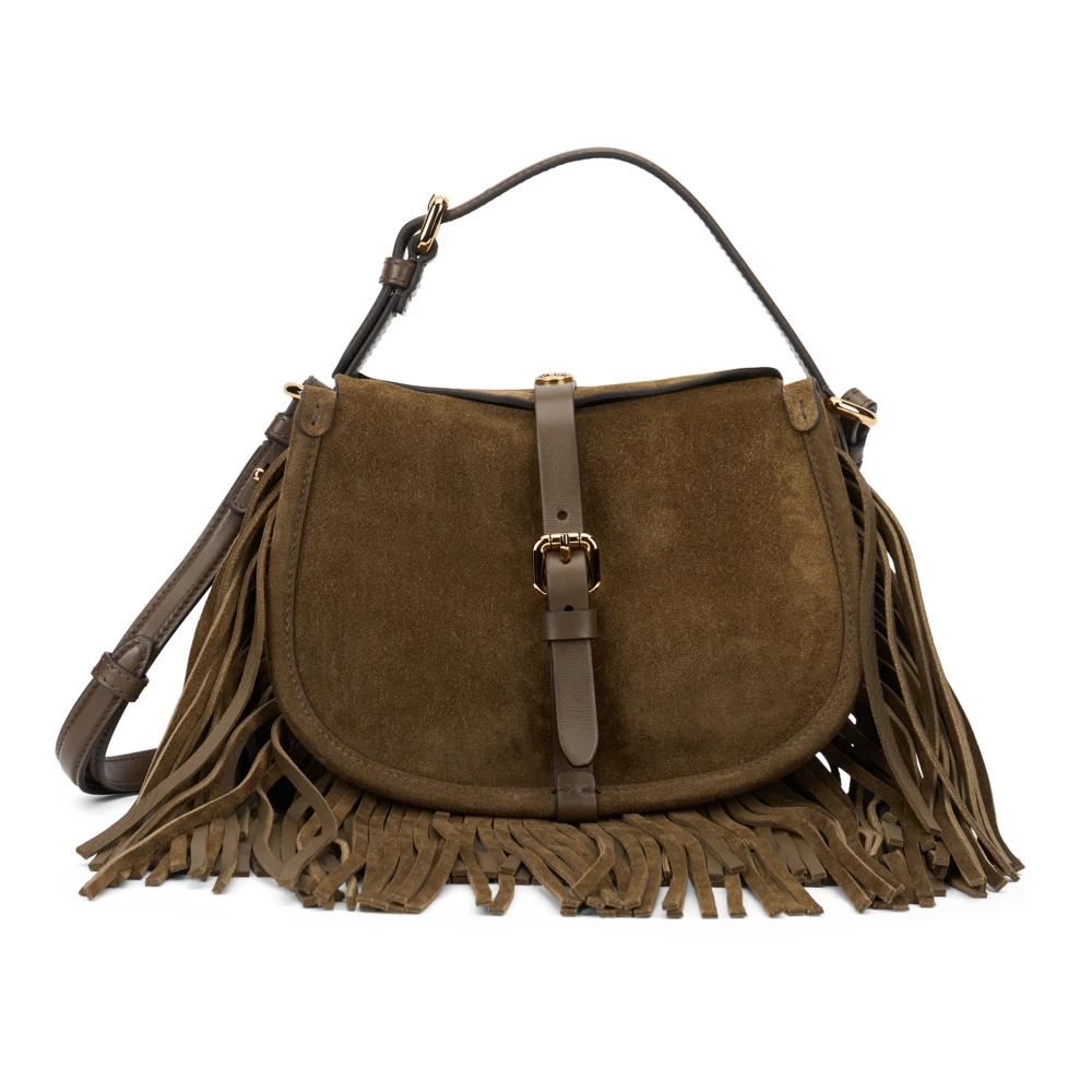 Etro Brown Fringe Shoulder Bag - Female - Handbags - One Size - Bags