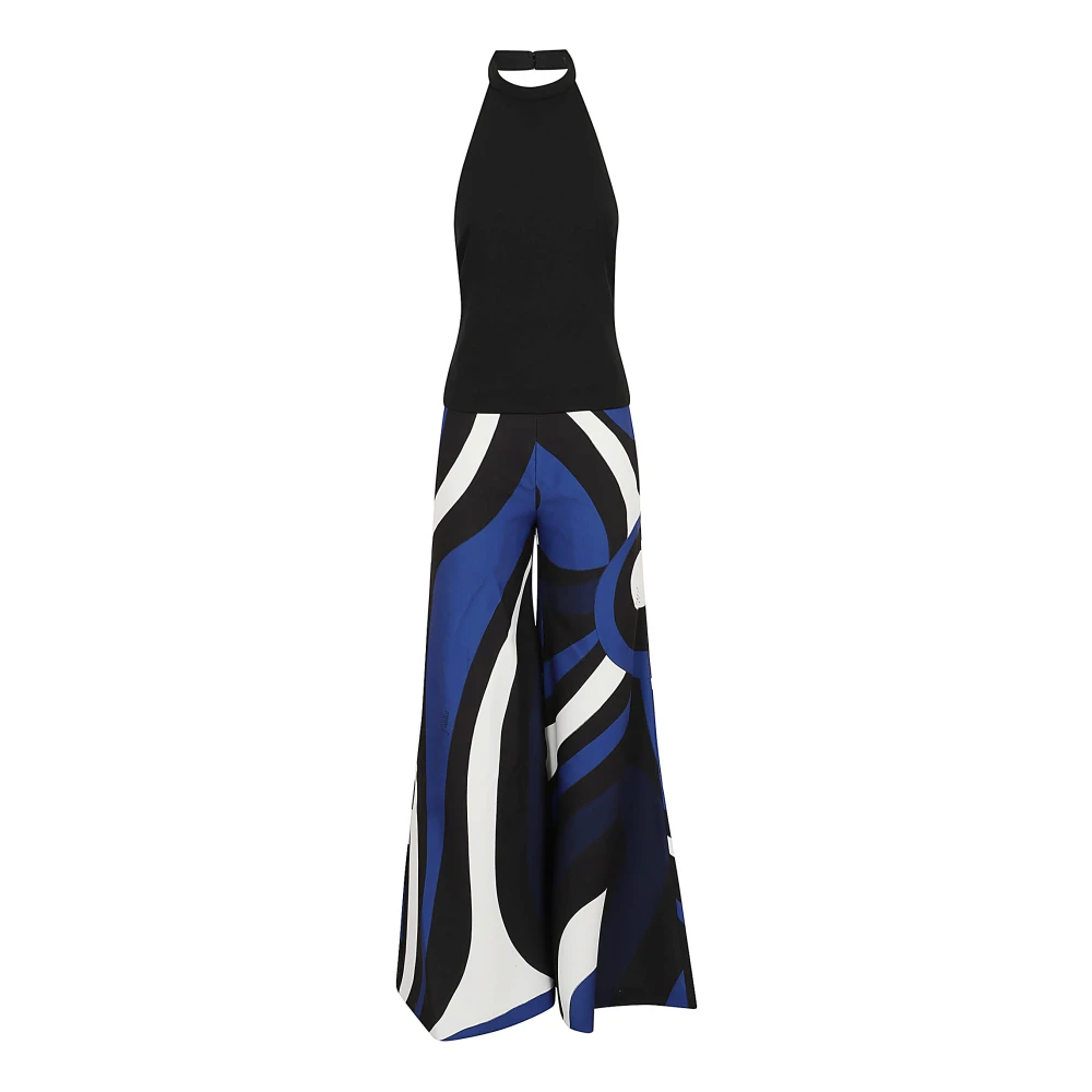 EMILIO PUCCI Zwarte Jumpsuit Cady Multicolor Dames