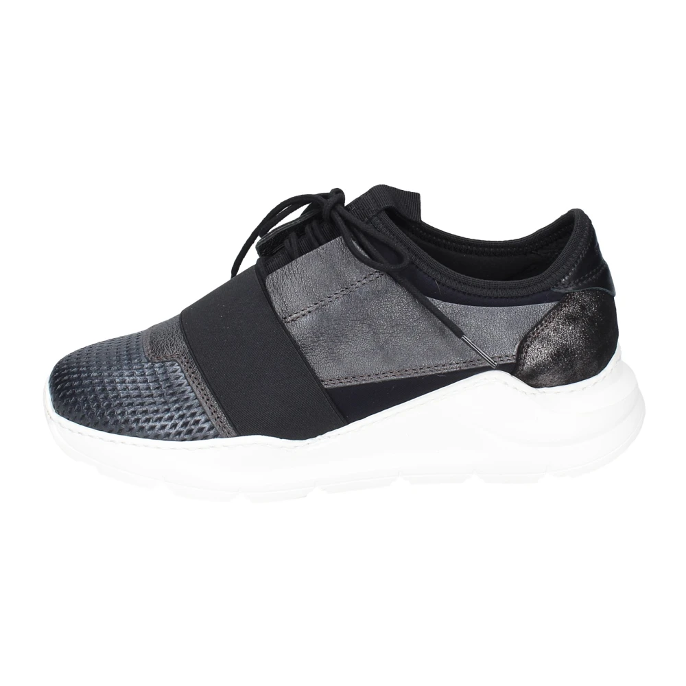 Stokton Black Leather Women's Trainers - Female - Sneakers - 4 Uk - Shoes