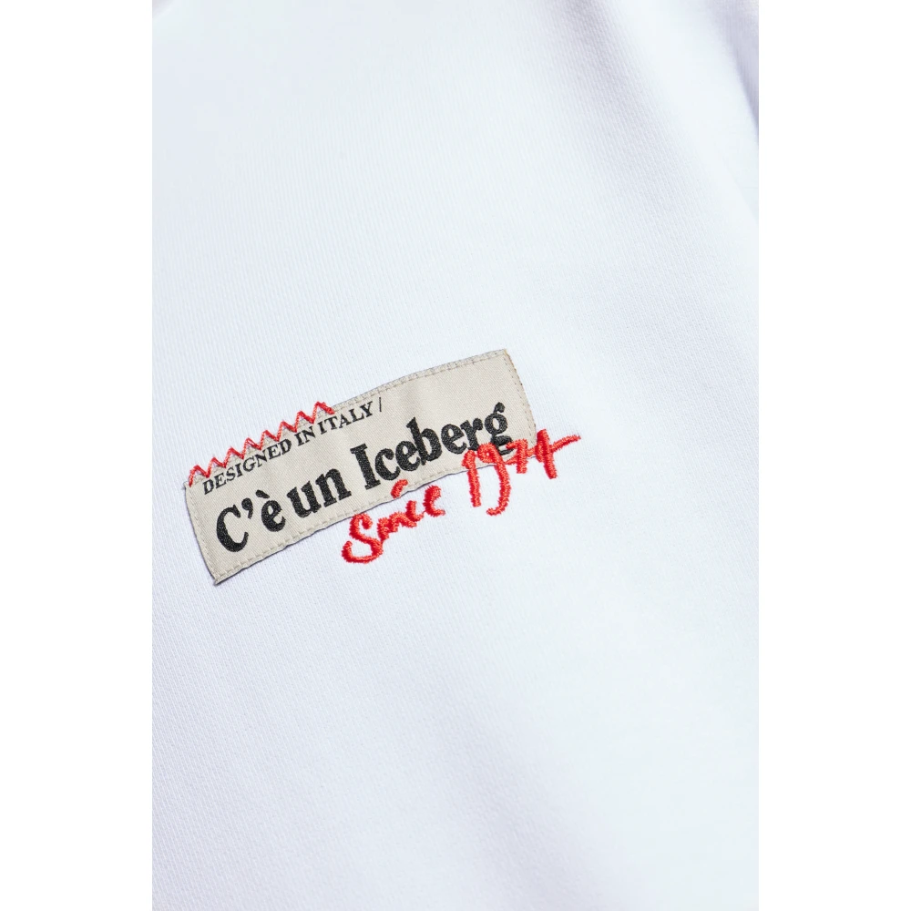 Iceberg Gedrukte sweatshirt White Heren