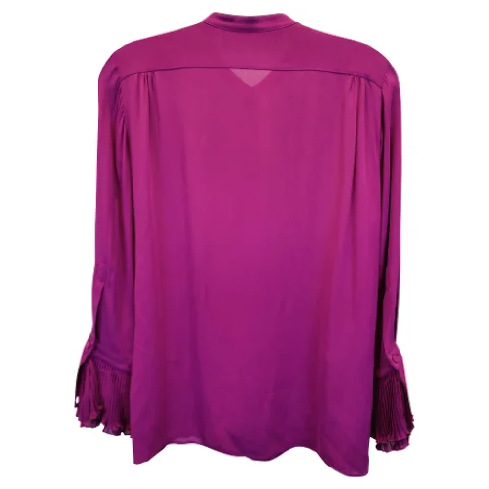 Gucci Vintage Pre-owned Silk tops Purple Dames