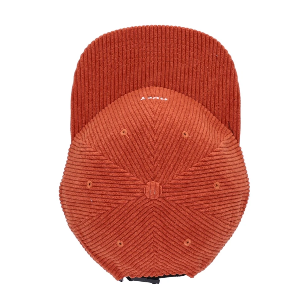 Obey Velvet Flat Visor Cap Bold Cord Brown Heren