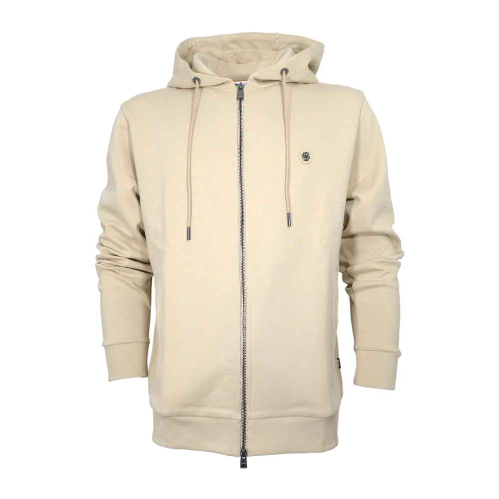 Hugo Boss Hoodie C-Spence Ivoor White Heren
