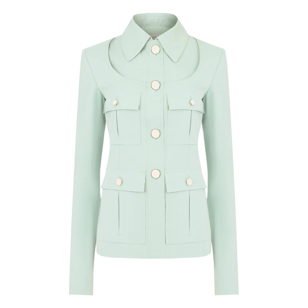 Nina Ricci Cotton Saharienne Green Dames