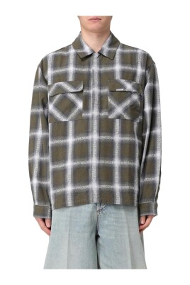 green-plaid-button-up-shirt