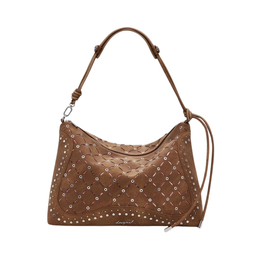 Desigual Vrouw Bruin Tassen Dames, One Size, E Dames Handtas Met Afneembare Band