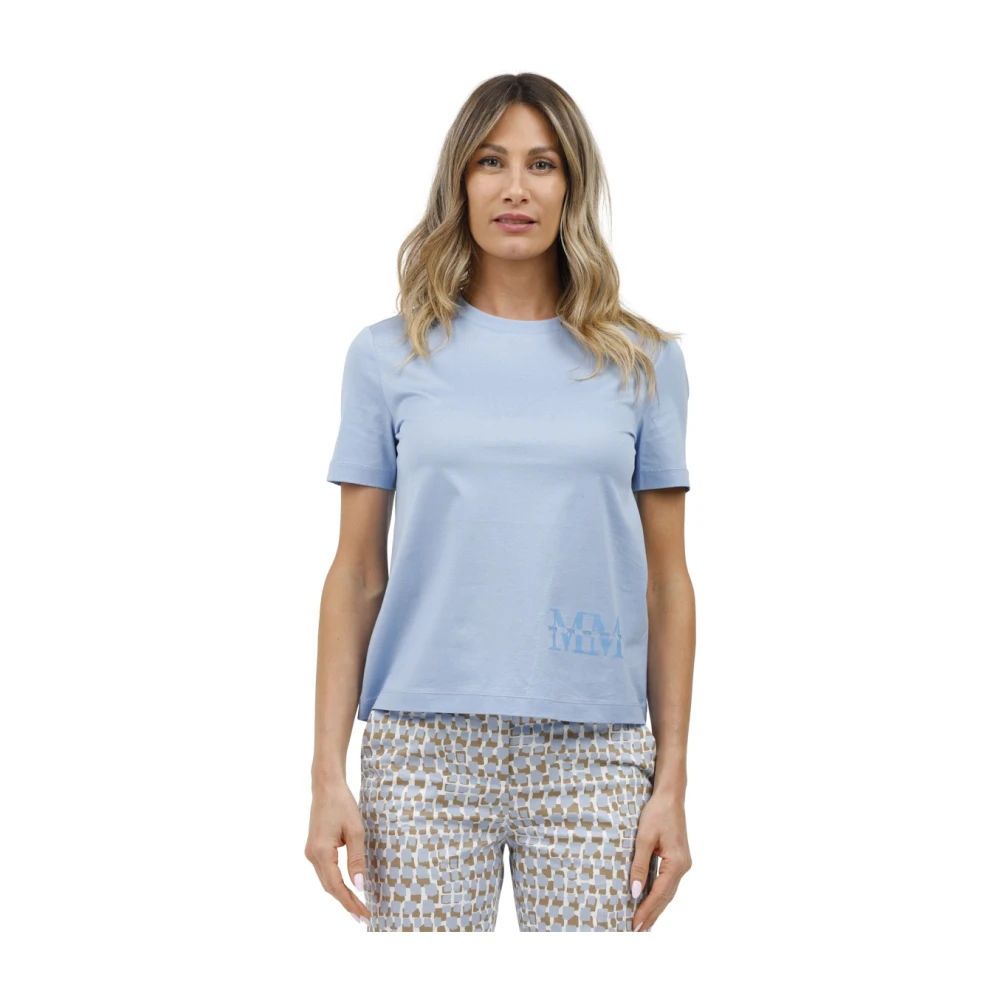 Max Mara - Tops > T-Shirts - Blue - Max Mara - Modalova