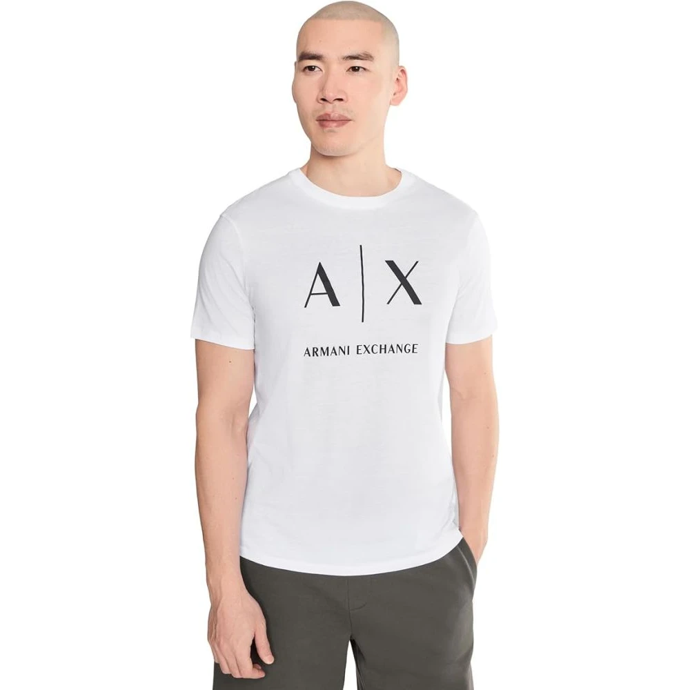 Armani Exchange Hombre Blanco - Camiseta De Corte Regular Con Logo - Tops - M