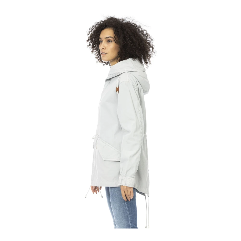 Mr&Mrs Italy Korte Parka Jas met Verstelbare Capuchon Gray Dames