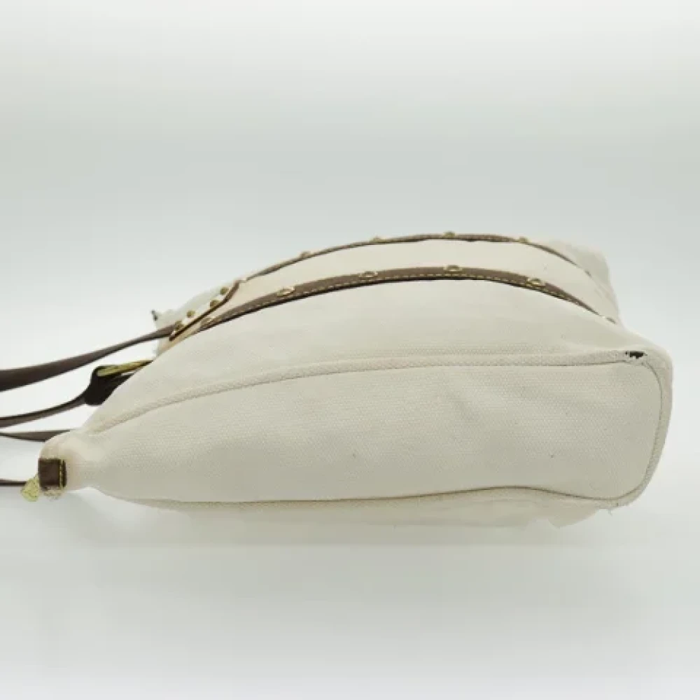 Louis Vuitton Vintage Pre-owned Canvas totes White Dames
