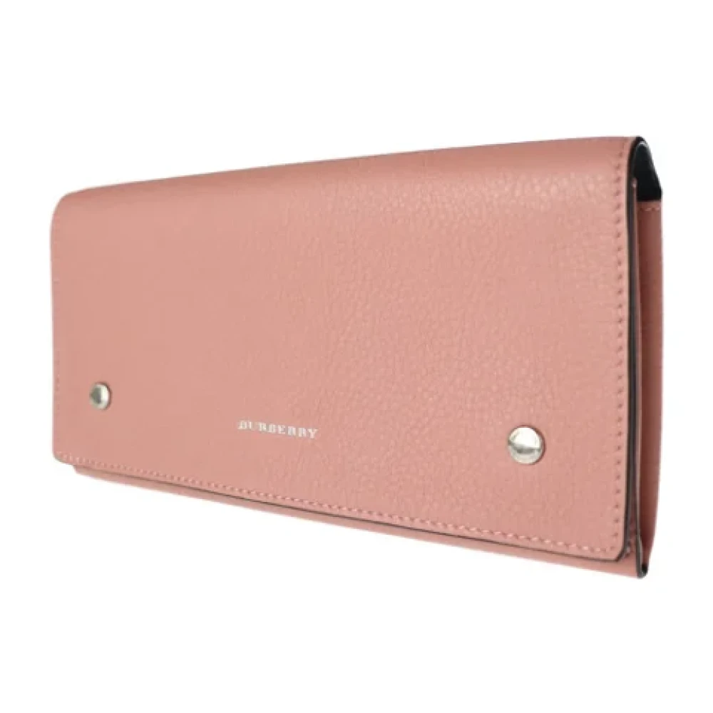 Burberry Vintage Pre-owned Leather wallets Pink Dames
