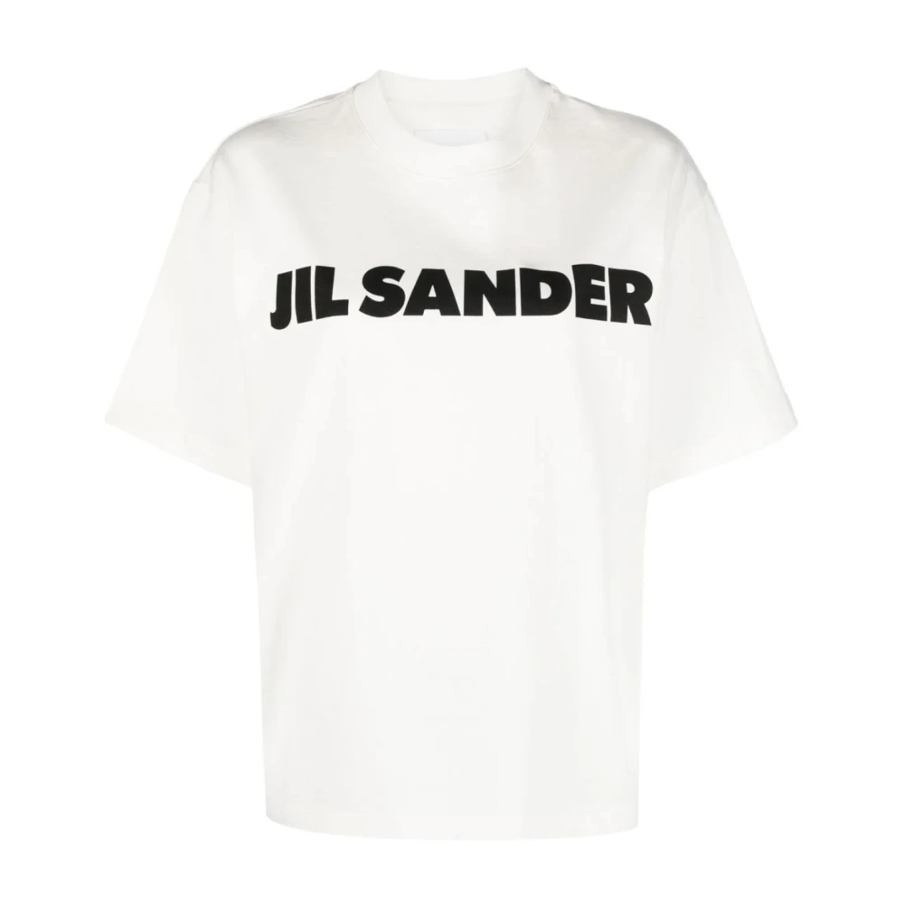 Jil Sander Porcelain Logo T-shirt White Dames