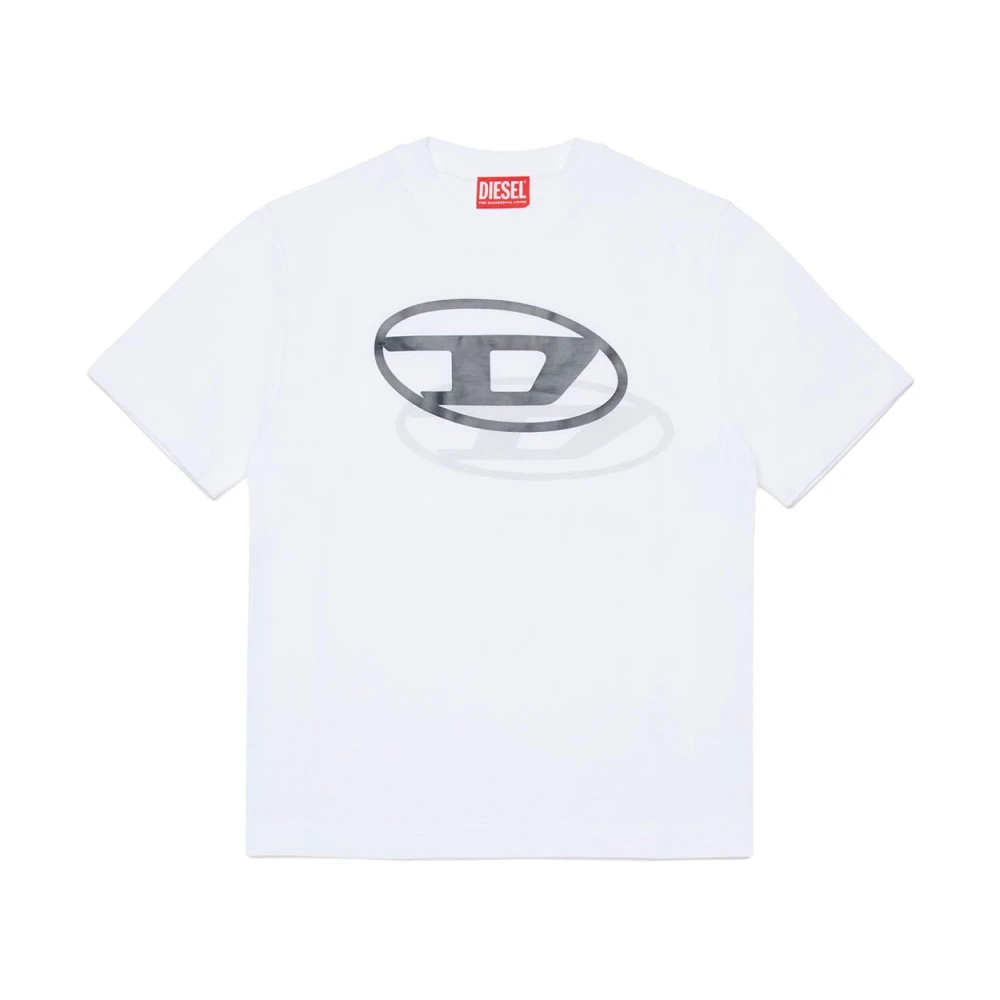 Diesel Boys White Pre-Owned Shirts - Kids Short Sleeve T-Shirts - 14 Y - Kids