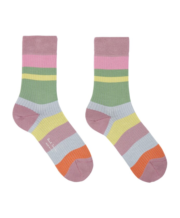 chaussettes-cotelees-rayees-en-coton