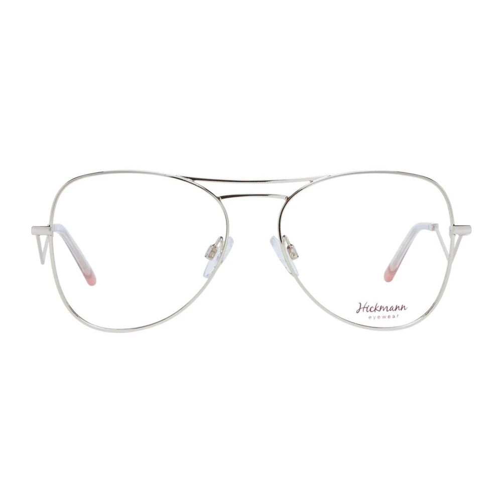 Ana Hickmann Gouden Aviator Optische Frames met Hoes Yellow Dames