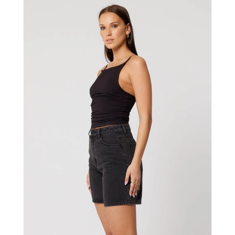 Abrand Jeans Korte Carrie Jeans voor Vrouwen Black Dames
