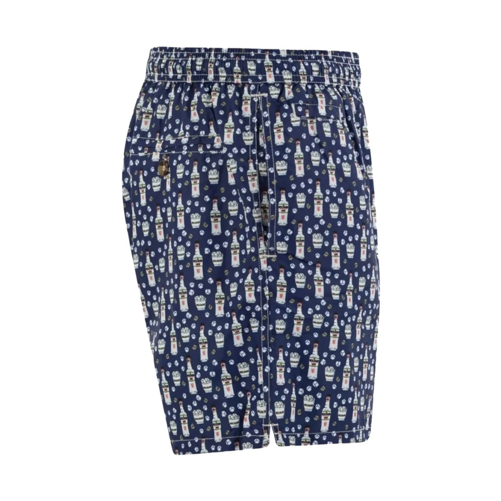 MC2 Saint Barth Blauwe Polyester Zwembroek voor Mannen Blue Heren