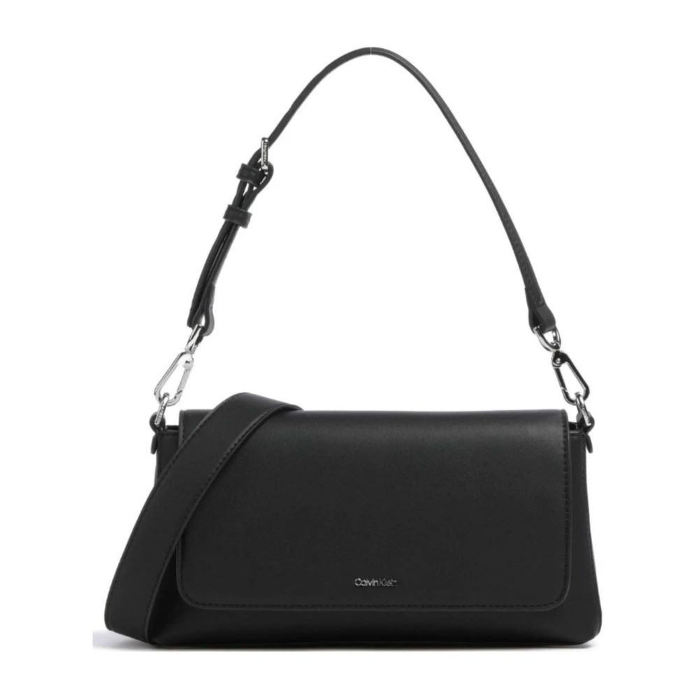 Calvin Klein Stijlvolle Must Schoudertas voor Vrouwen Black Dames