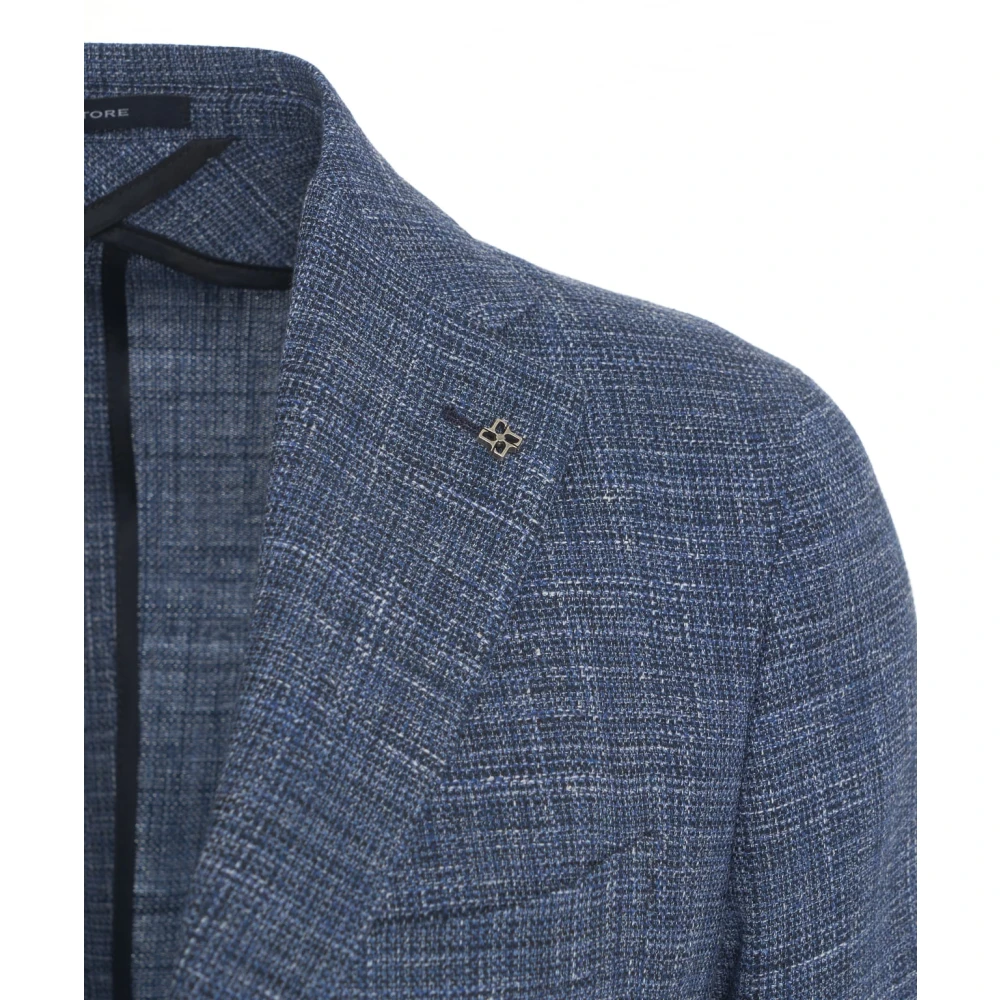 Tagliatore Herenkleding Blazer Blauw Ss25 Blue Heren