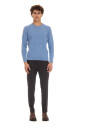 pull-col-rond-bleu-toucher-doux