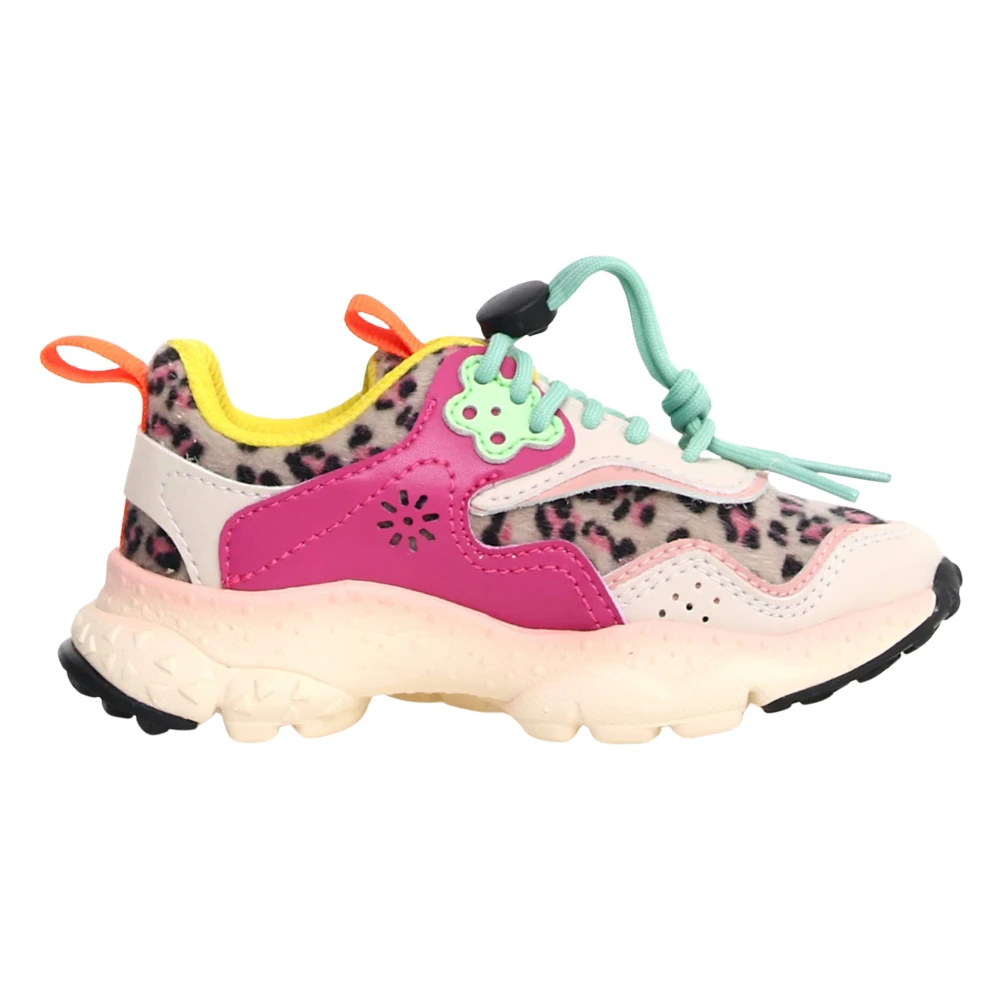 Flower Mountain Unisex Kids Multicolor Multicolour Junior Trainers With Leopard Print - Kids Sneakers - 35 Eu - Kids