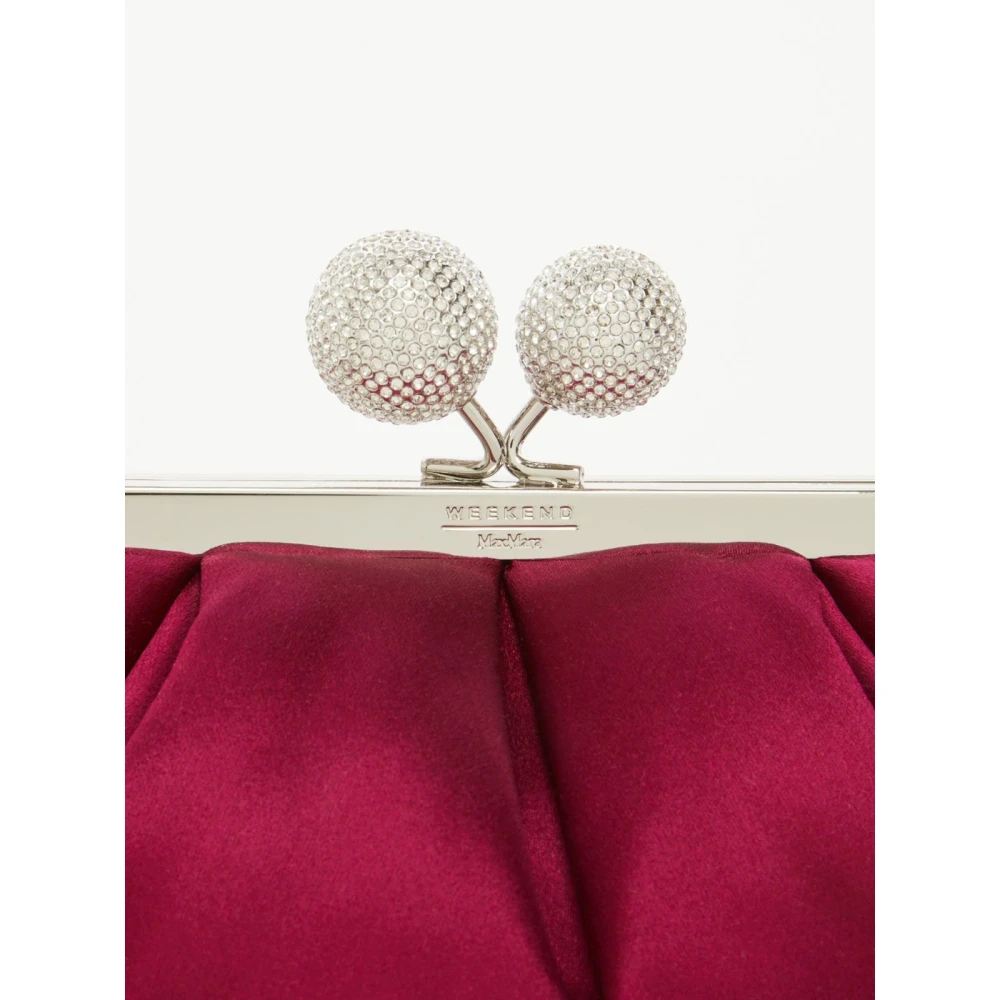 Max Mara Weekend Elegante Pasticcino-stijl Satijnen Tas Pink Dames