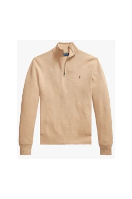 Zip Neck Polo Tröja