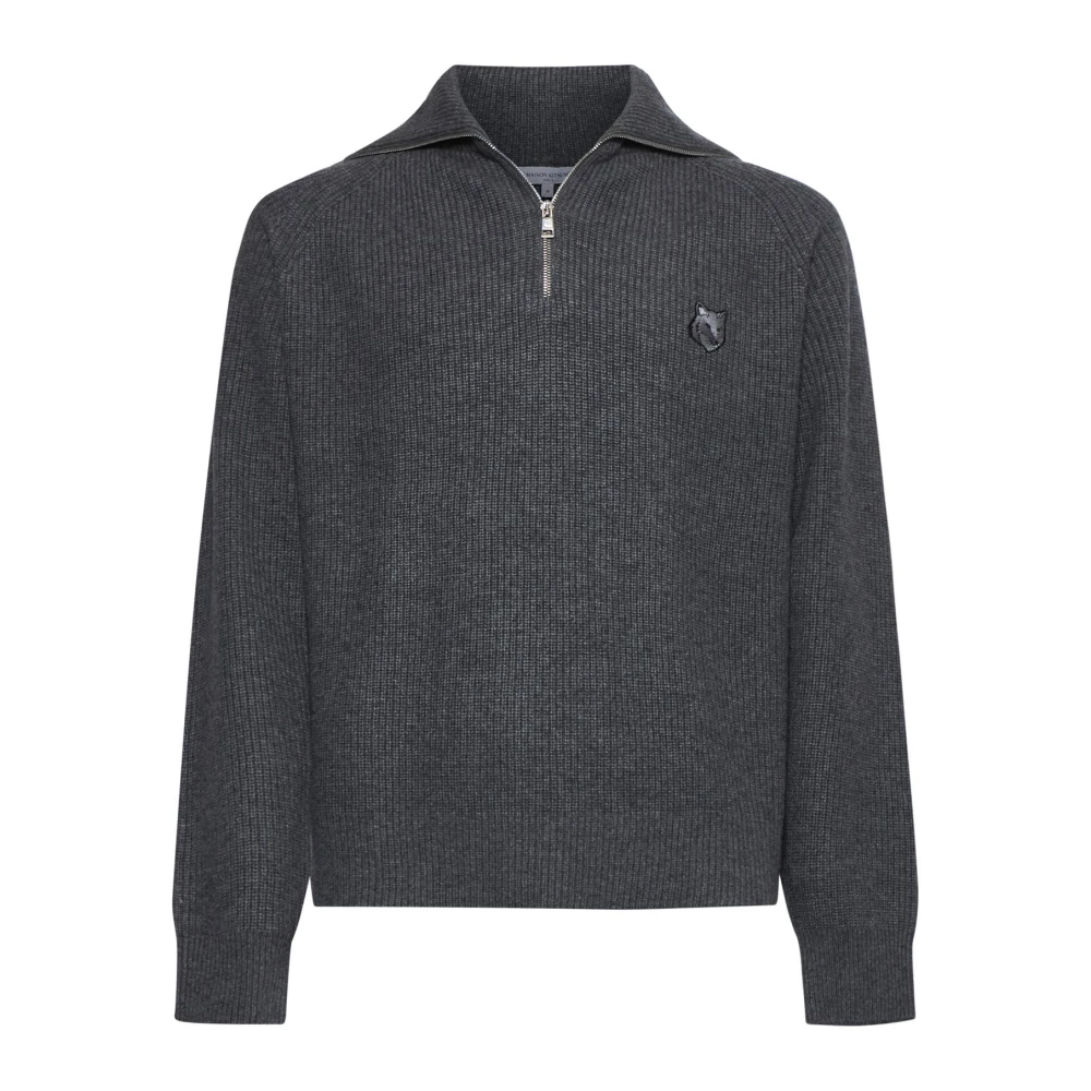 Maison Kitsuné Stijlvolle Sweaters Collectie Gray Heren