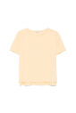 t-shirt-jaune-a-manches-courtes-avec-ourlet-asymetrique