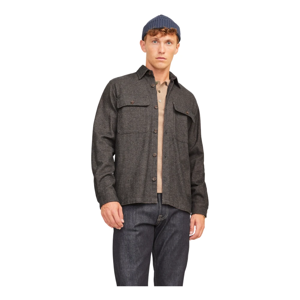 jack & jones Raymond Overhemd Lange Mouw Brown Heren
