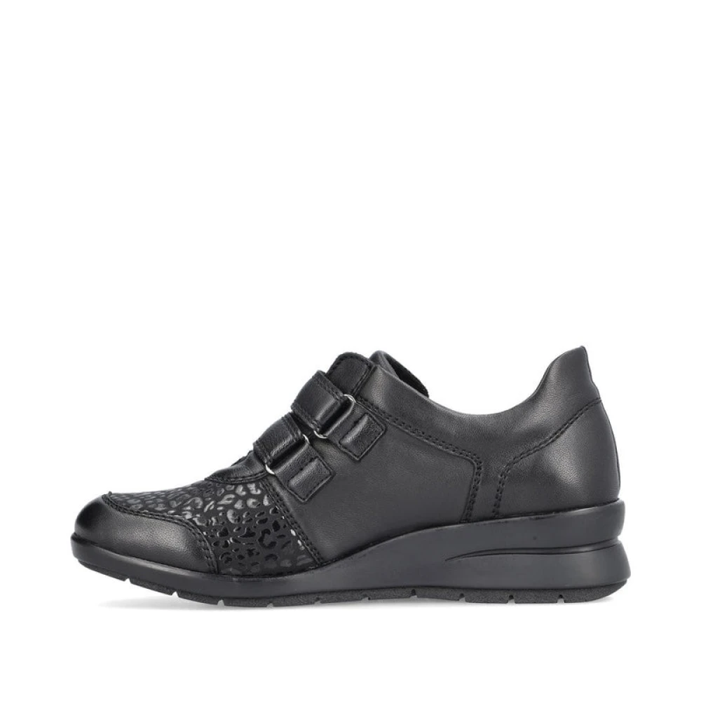 Rieker Trendiga, lätta sneakers Black, Dam