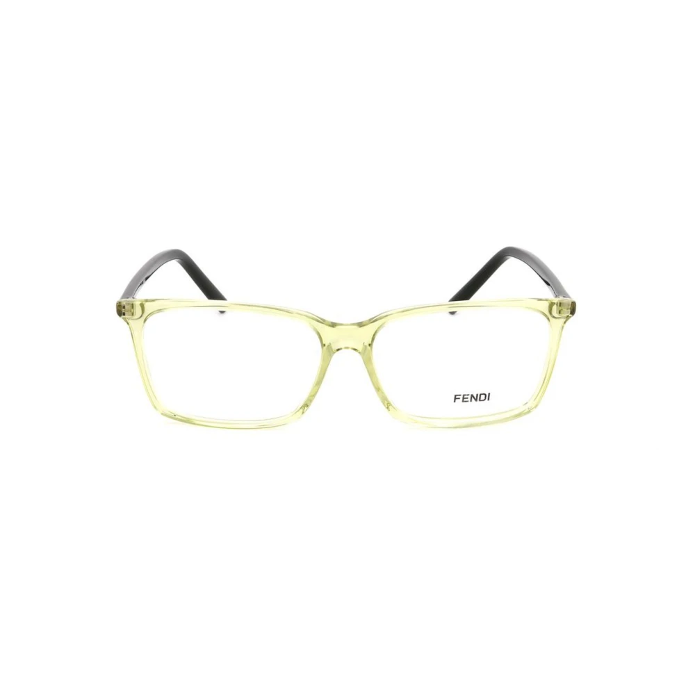 Fendi Groene plastic monturen met doorschijnende wijzerplaat Green Heren