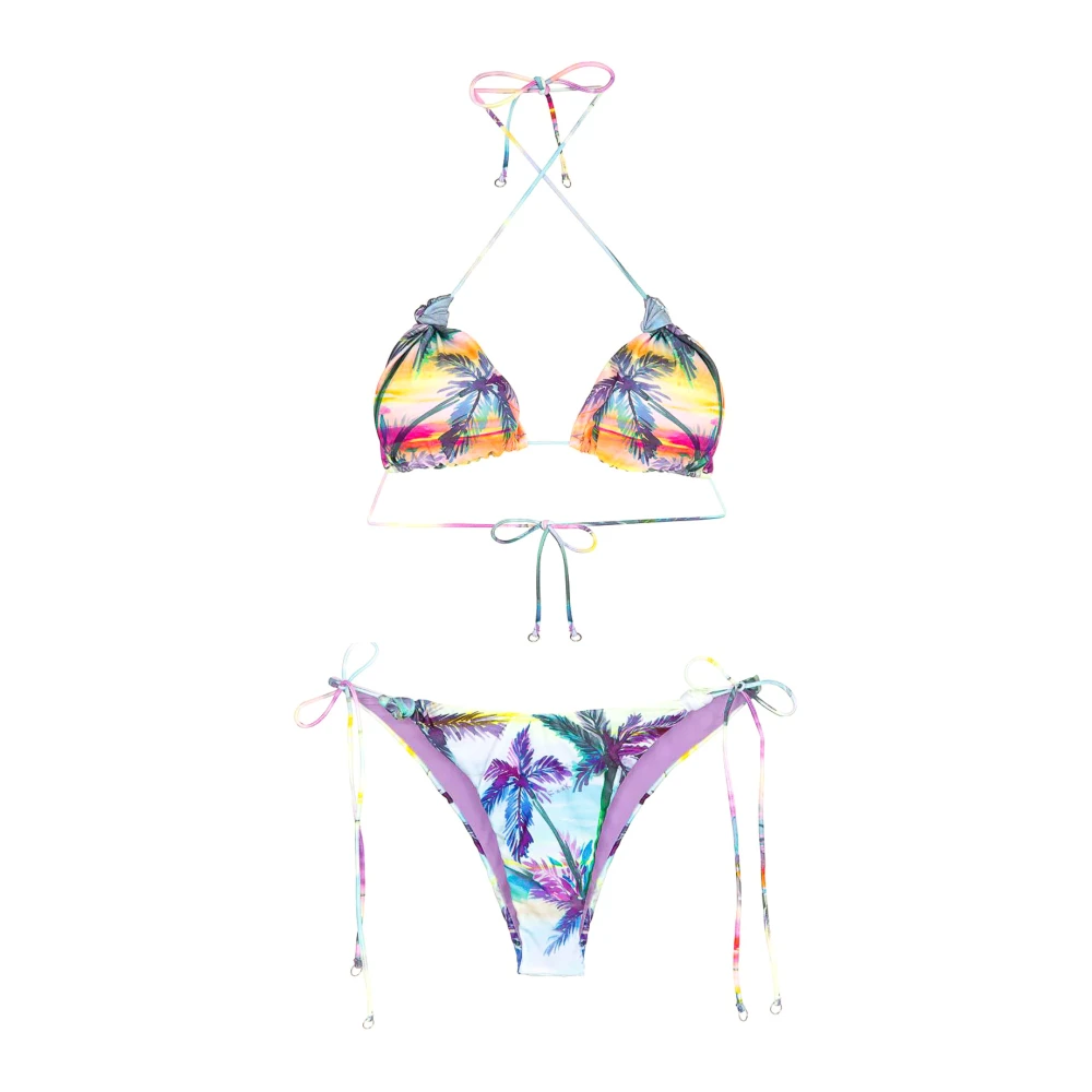 F**k Sundown Driehoek Bikini Set Multicolor Dames