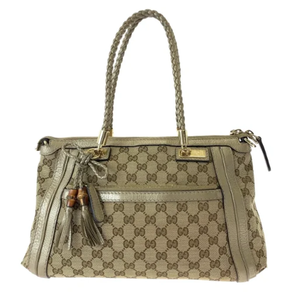 Gucci Vintage Pre-owned Canvas gucci-bags Brown Dames