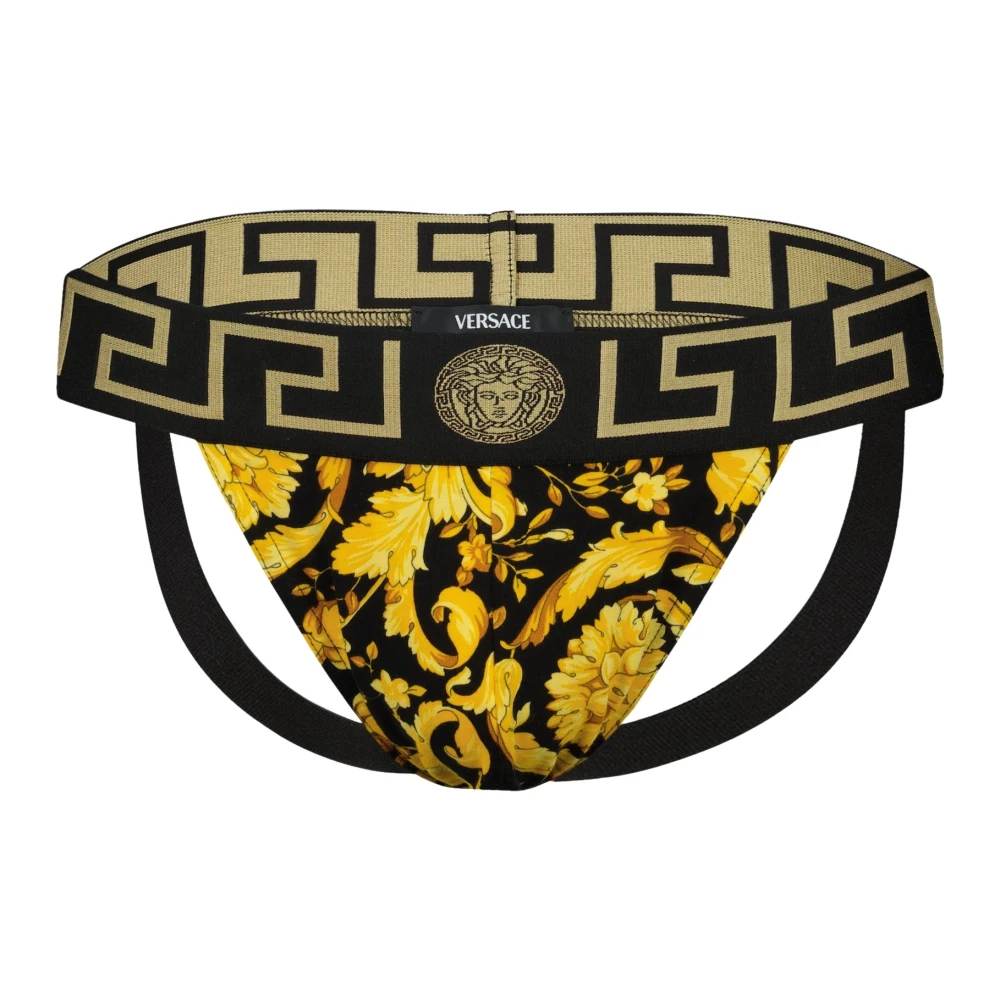 Versace Barocco Gele Jockstrap Lente-Zomer 2025 Yellow Heren