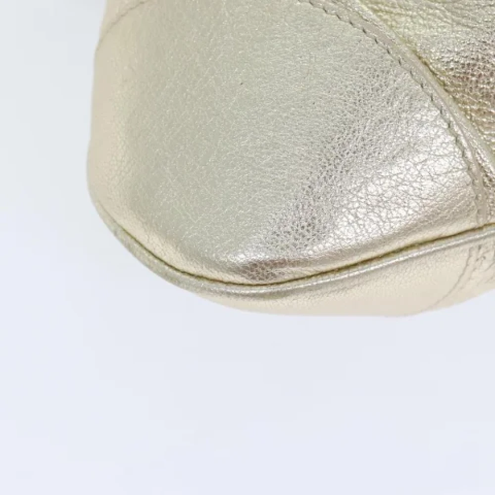 Salvatore Ferragamo Pre-owned Leather handbags Yellow Dames