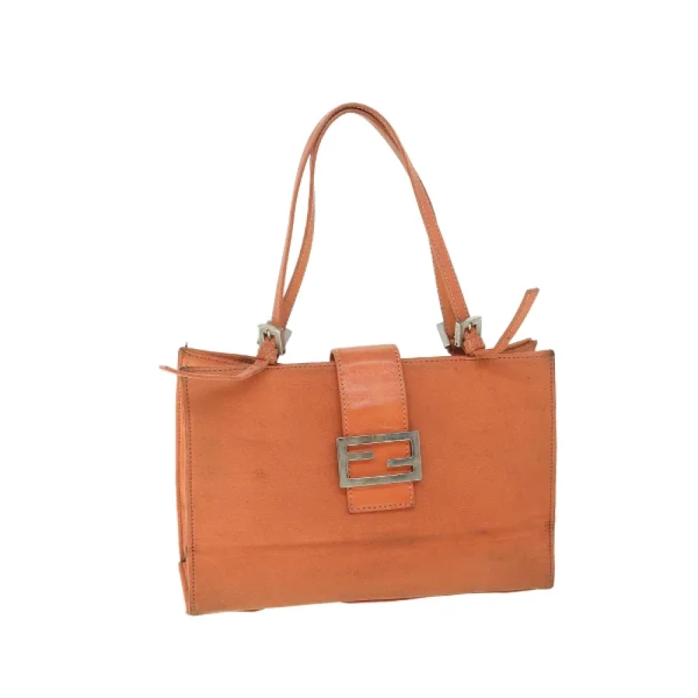Fendi Vintage Pre-owned Nylon fendi-bags Orange Dames