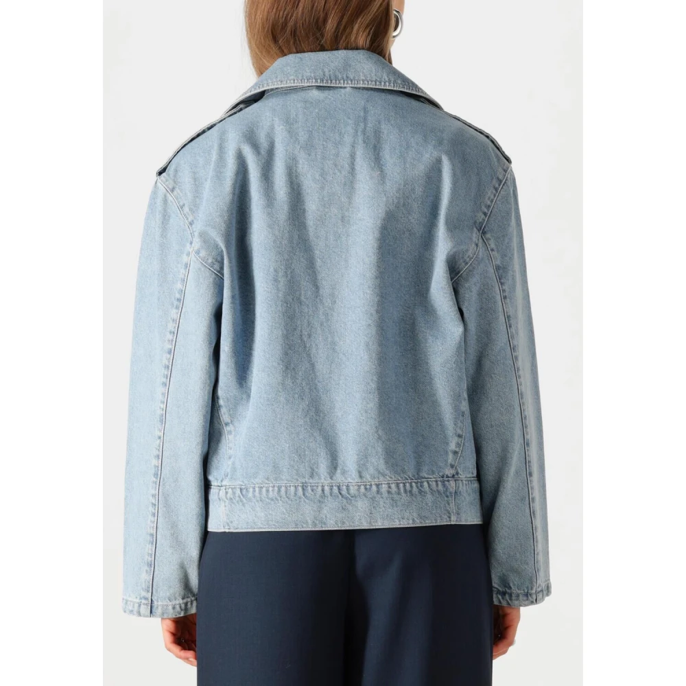 Modström Lichtblauwe Denim Jas Blue Dames