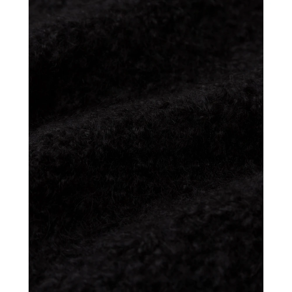 IVY OAK Zachte Bouclé V-Hals Vest Black Dames