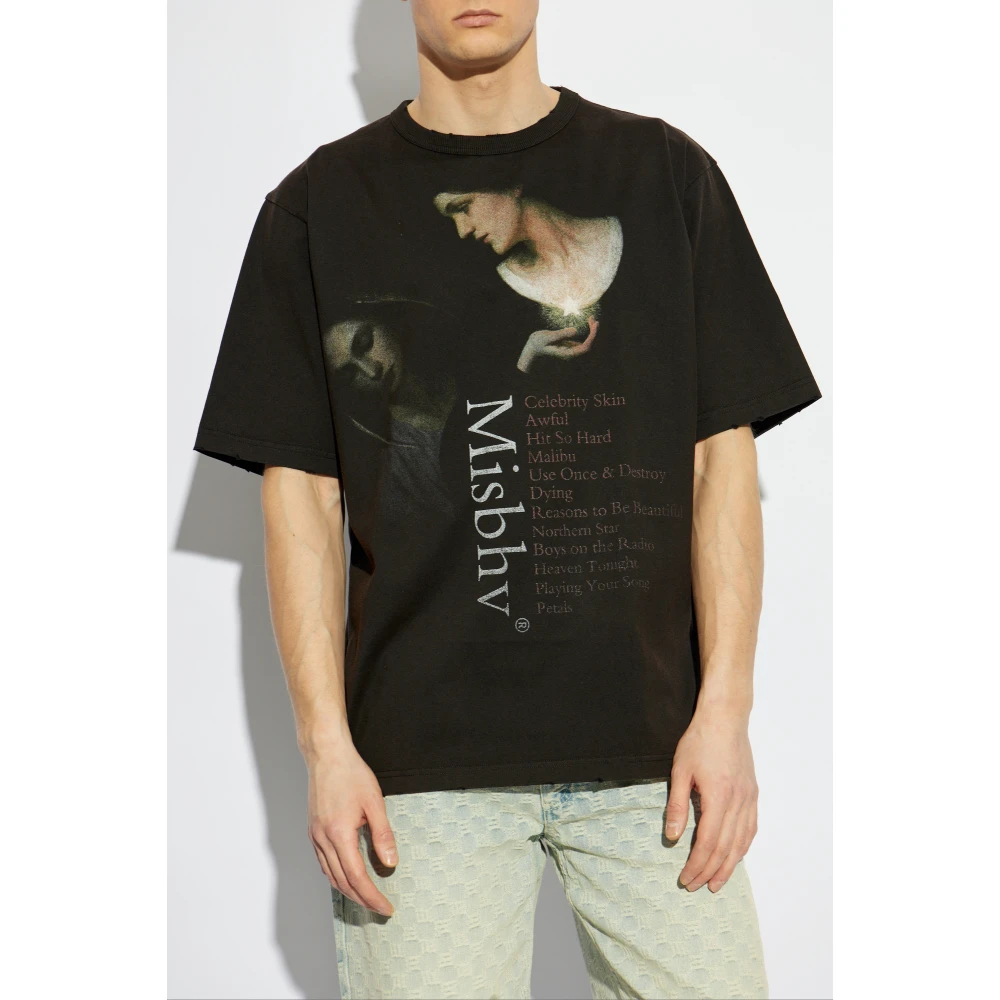 Misbhv Bedrukt T-shirt Black Heren