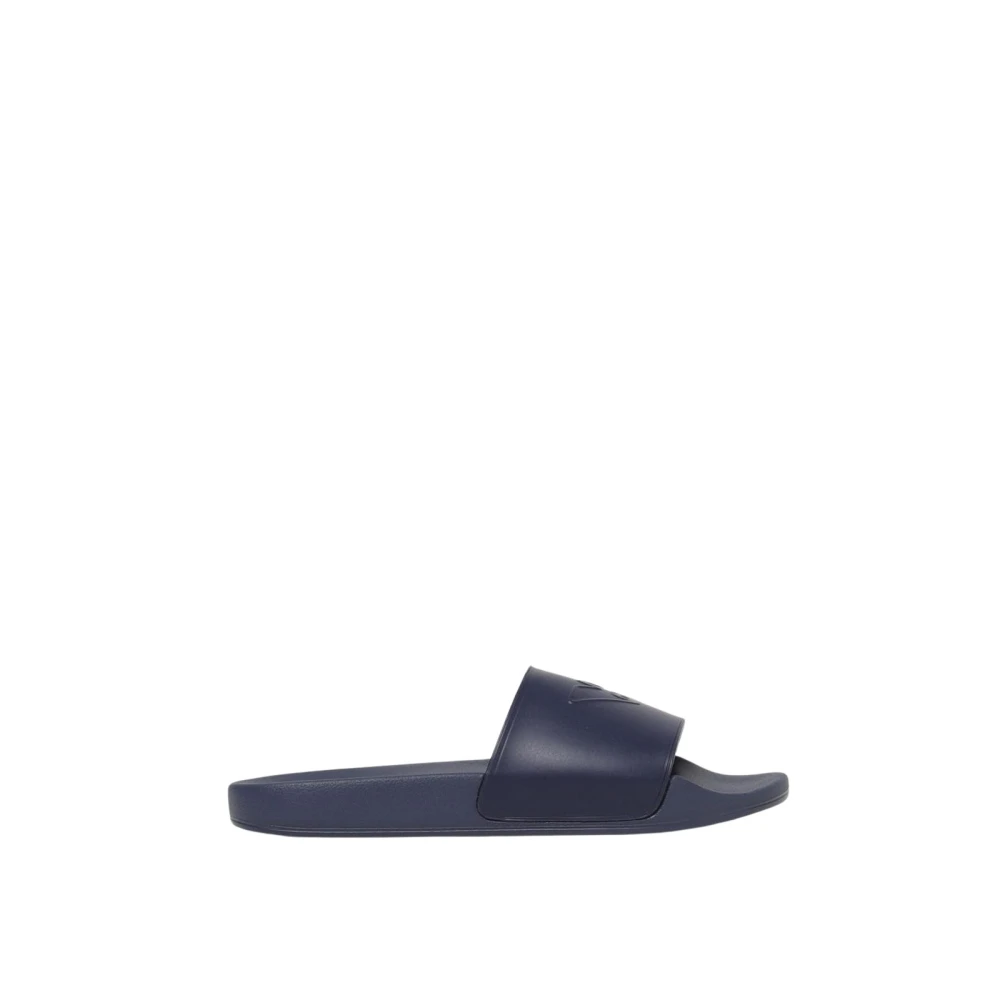 Emporio Armani Men's Blue Casual Slide Sandals