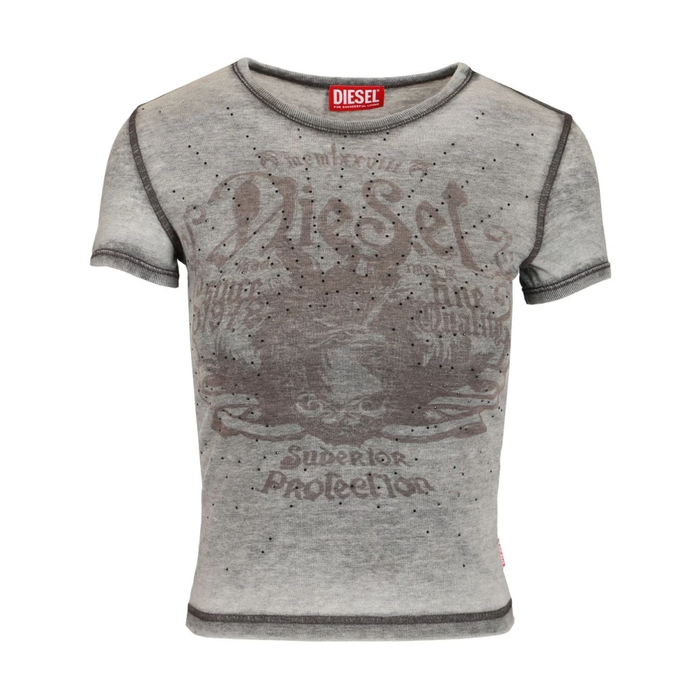 Diesel Donna Grigio Top, Xl, New,